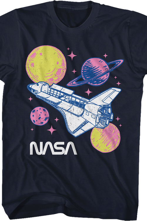 Pastel Planets NASA T-Shirtmain product image