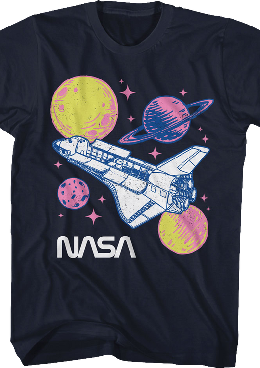 Pastel Planets NASA T-Shirt - main product image