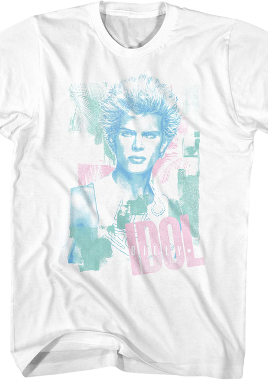 Pastel Portrait Billy Idol T-Shirt - main product image