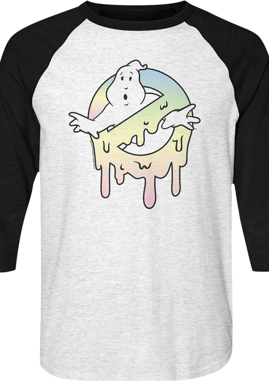 Pastel Slime Ghostbusters Raglan Baseball Shirt - main product image