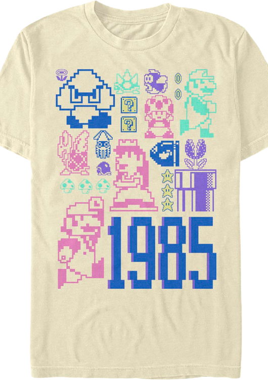 Pastel Super Mario Bros. T-Shirt - main product image