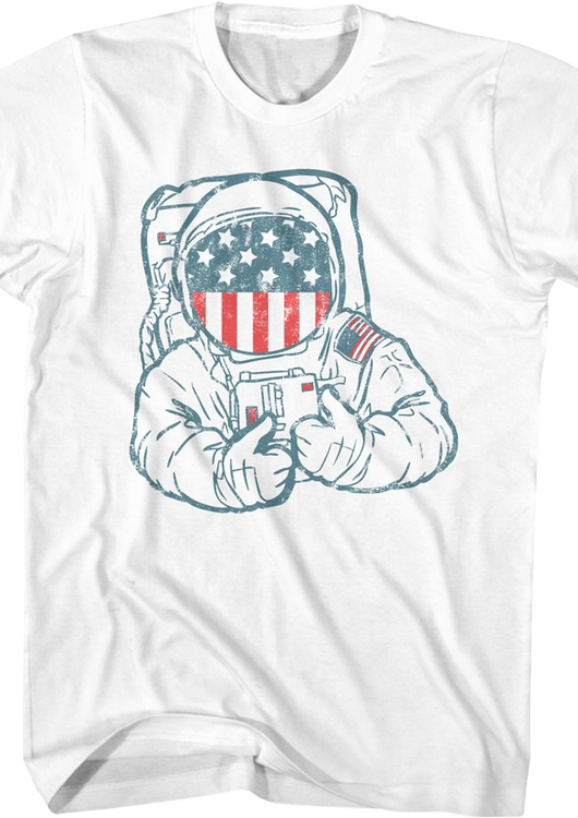 Patriotic Astronaut T-Shirt - main product image