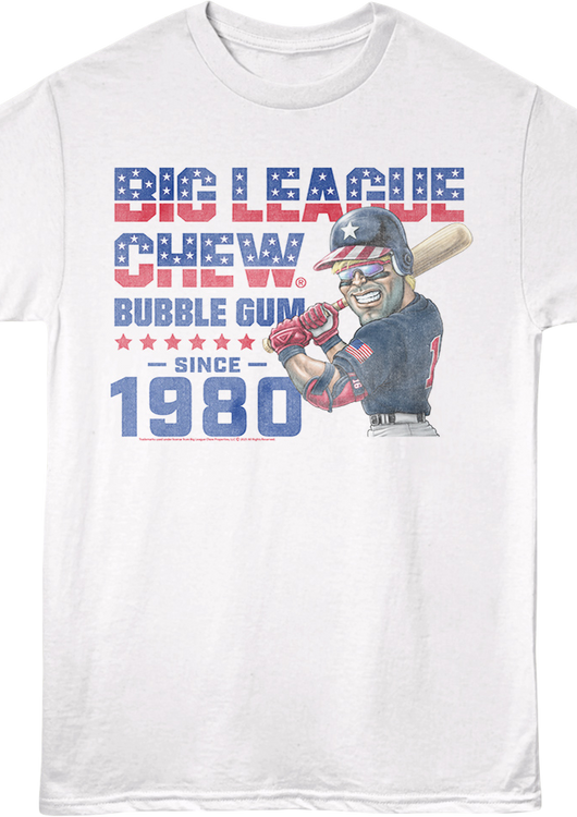 Patriotic Bubble Gum Since 1980 Big League Chew T-Shirt - main product image