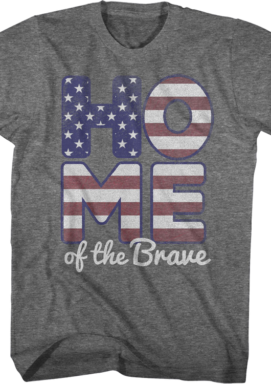 Patriotic Home of the Brave T-Shirt - main product image