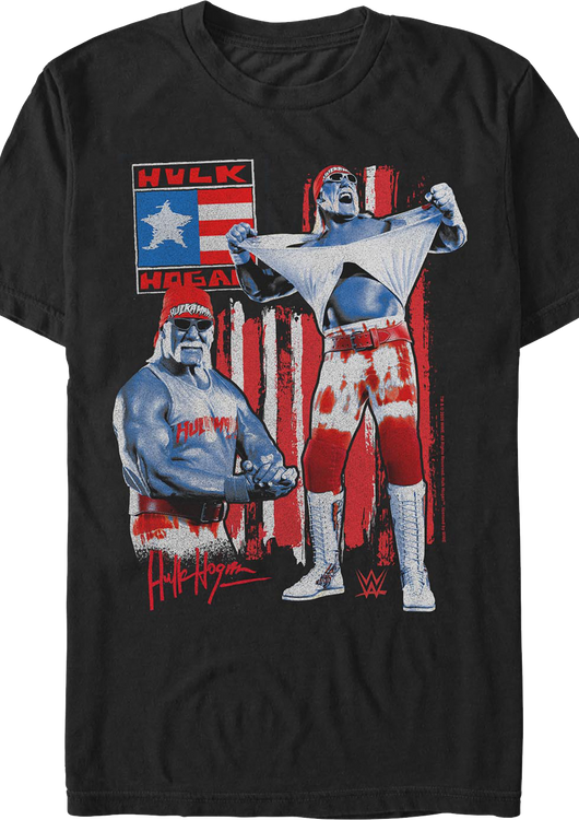Patriotic Hulk Hogan T-Shirt - main product image