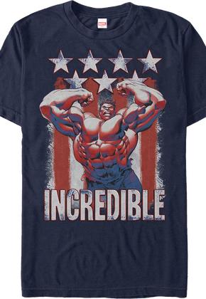 Patriotic Incredible Hulk Marvel Comics T-Shirt