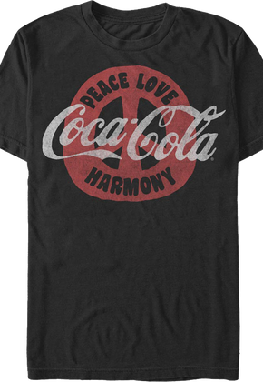 Peace Love Harmony Coca-Cola T-Shirt