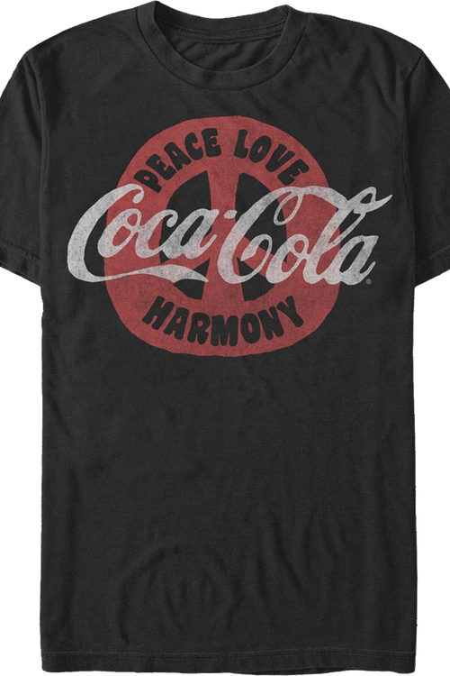 Peace Love Harmony Coca-Cola T-Shirtmain product image