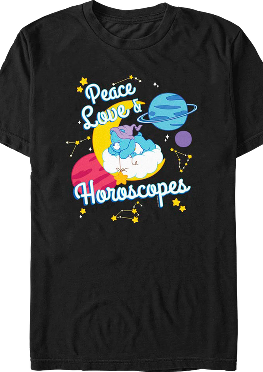 Peace Love & Horoscopes Care Bears T-Shirt - main product image