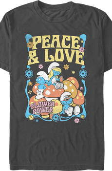 Peace & Love Smurfs T-Shirt