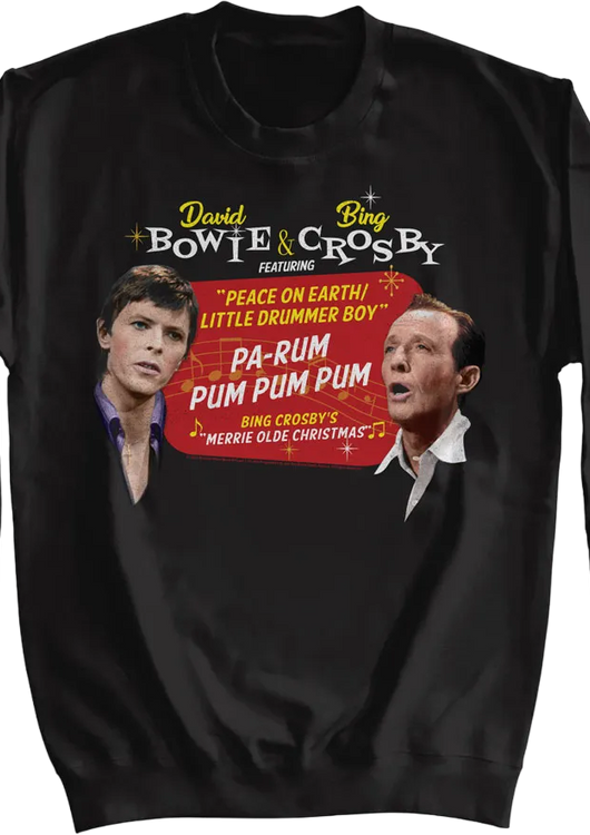Peace On Earth/Little Drummer Boy David Bowie & Bing Crosby Sweatshirt - main product image