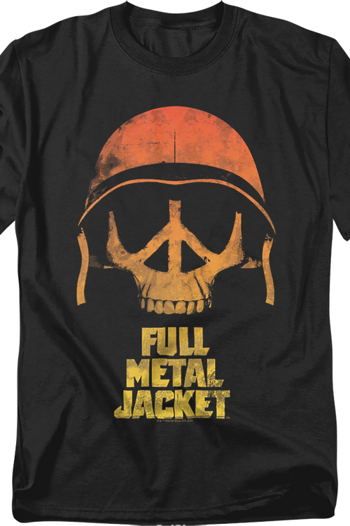 Peace Skull Helmet Full Metal Jacket T-Shirtmain product image