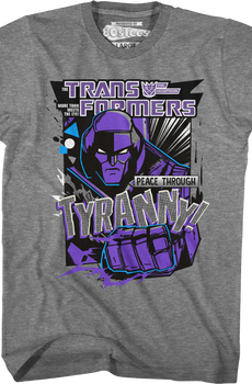 Peace Through Tyranny Transformers T-Shirt