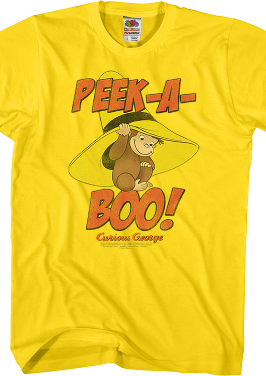Peek-A-Boo Curious George T-Shirt - main product image