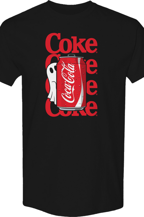 Peek-A-Boo Ghost Coca-Cola T-Shirtmain product image