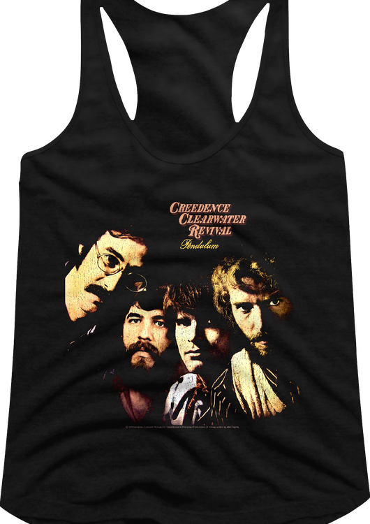 Ladies Pendulum Album Cover CCR Racerback Tank Top - main product image