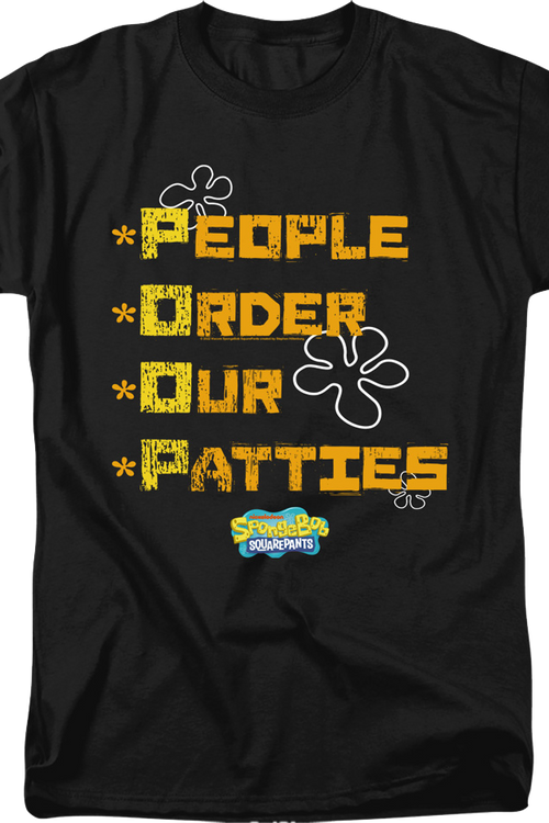 People Order Our Patties SpongeBob SquarePants T-Shirtmain product image