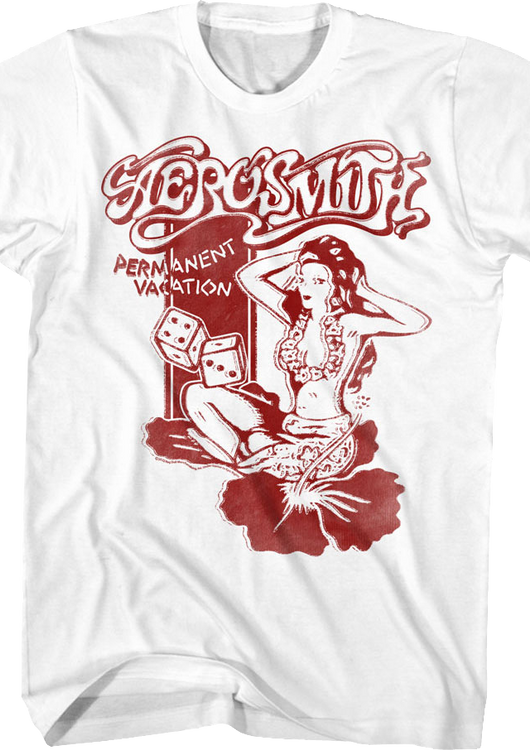 Permanent Vacation Hula Girl Aerosmith T-Shirt - main product image