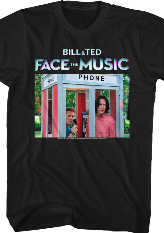 Phone Booth Bill and Ted Face the Music T-Shirt - main product image