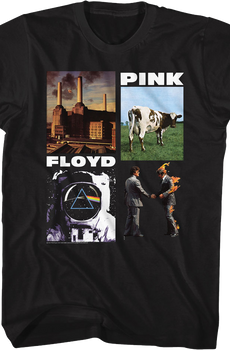 Photo Collage Pink Floyd T-Shirt