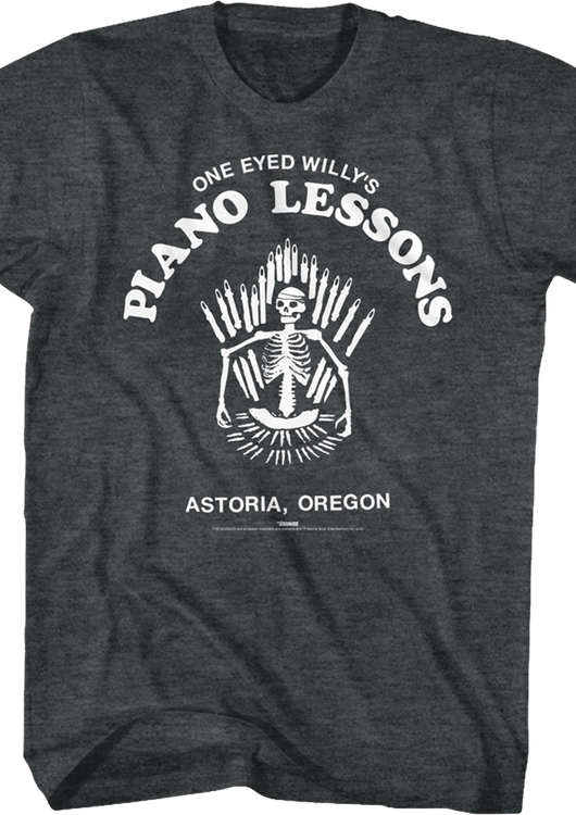 Piano Lessons Goonies T-Shirt - main product image