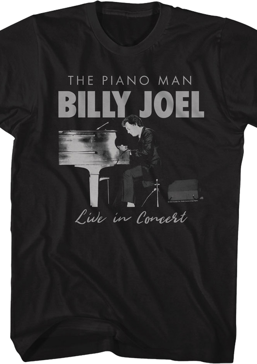 Piano Man Live In Concert Billy Joel T-Shirt - main product image