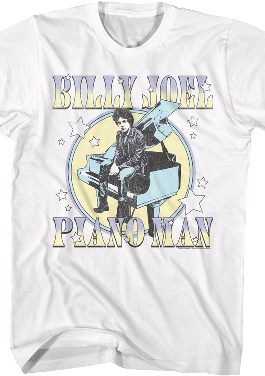 Piano Man Stars Billy Joel T-Shirt - main product image