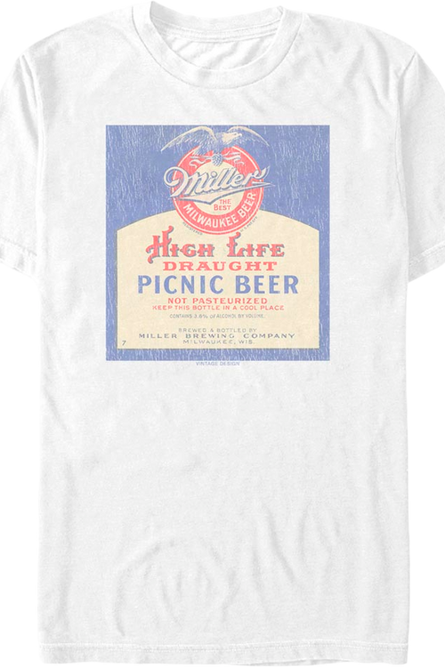 Picnic Beer Miller High Life T-Shirt - main product image
