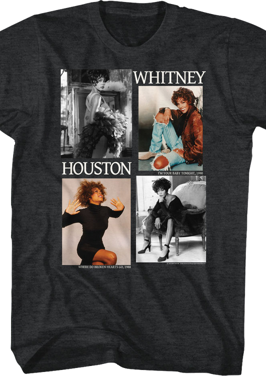 Picture Blocks Whitney Houston T-Shirt - main product image