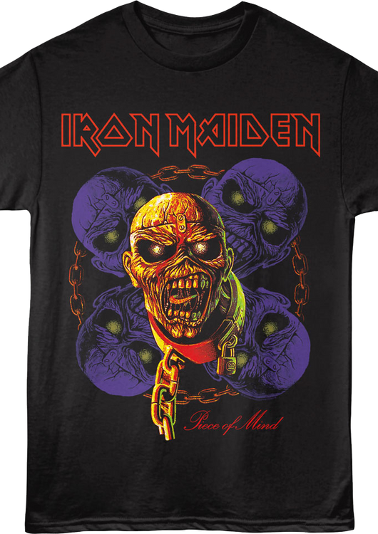 Piece of Mind Eddie Collage Iron Maiden T-Shirt - main product image