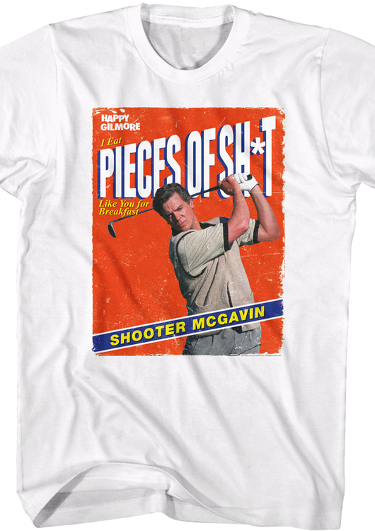 Pieces Of Shit Cereal Box Happy Gilmore T-Shirt - main product image