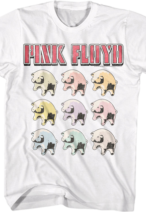 Pig Balloons Collage Pink Floyd T-Shirt