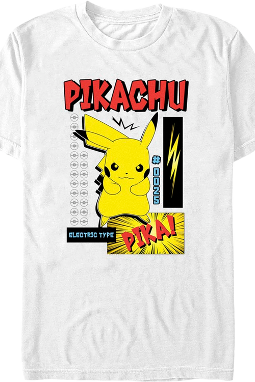 Pikachu Electric Type Pokemon T-Shirtmain product image