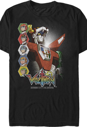 Retro Pilots And Robot Voltron T-Shirt