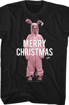Pink Bunny Christmas Story Shirt