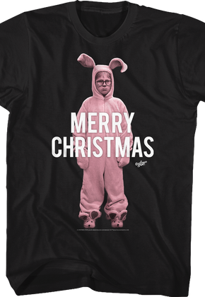 Pink Bunny Christmas Story Shirt