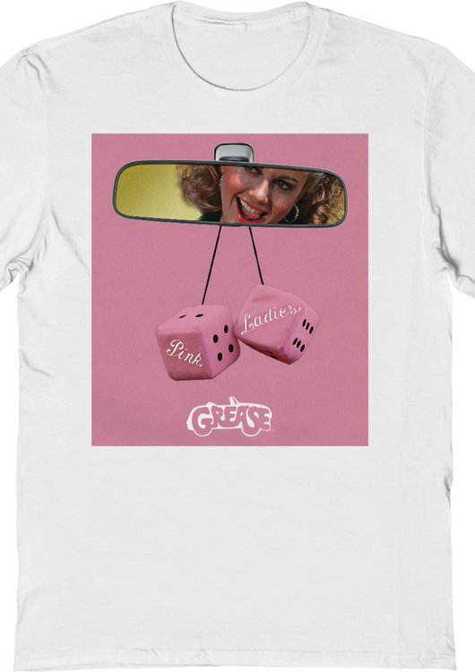 Pink Ladies Mirror Dice Grease T-Shirt - main product image