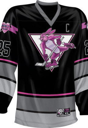Pink Nightmares Christmas Story Hockey Jersey