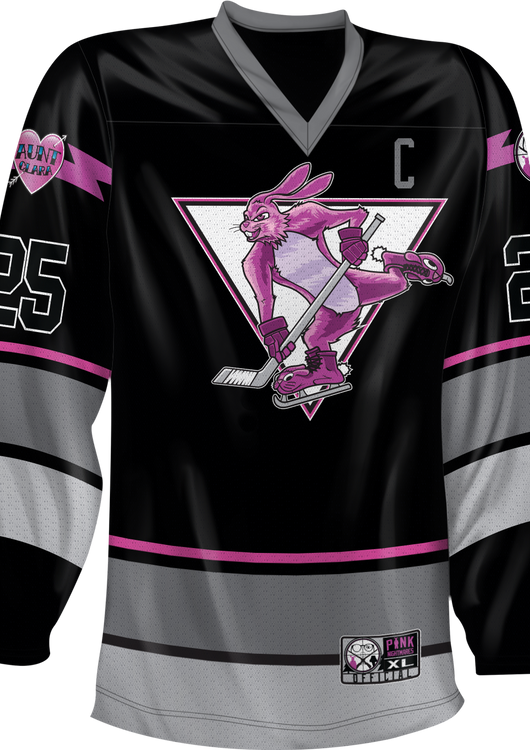 Pink Nightmares Christmas Story Hockey Jersey - main product image