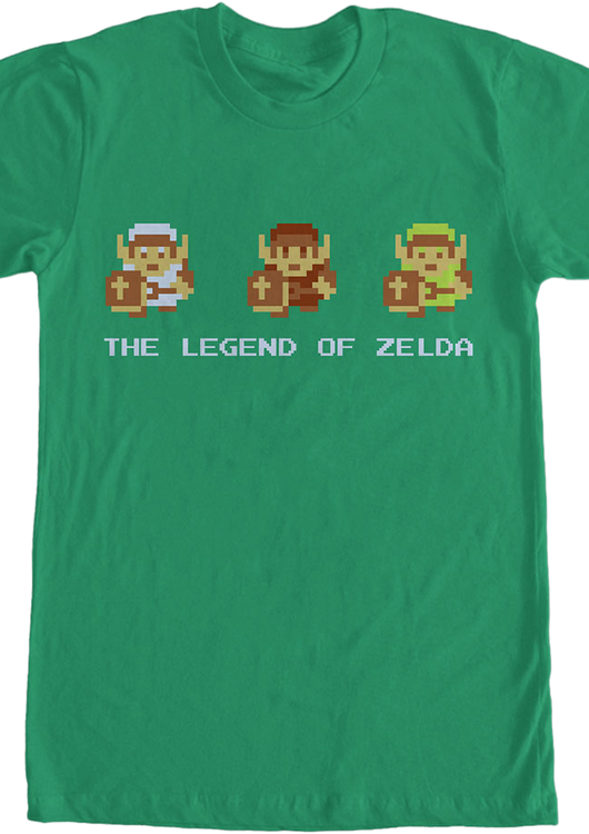 Pixel Legend of Zelda T-Shirt - main product image