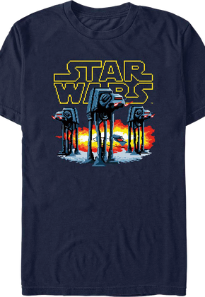 Pixelated AT-AT Walkers Star Wars T-Shirt