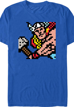 Pixelated Thor Marvel Comics T-Shirt