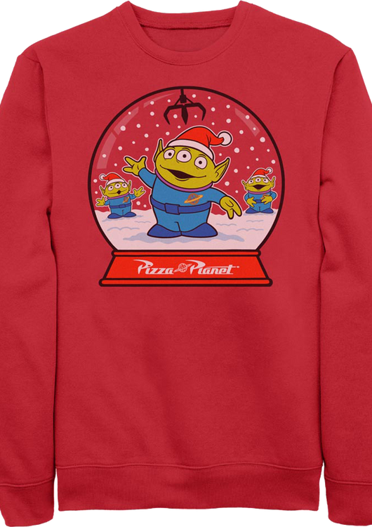 Pizza Planet Snow Globe Toy Story Sweatshirt - main product image