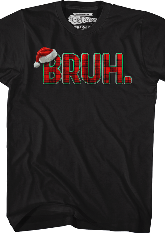 Plaid Bruh Christmas T-Shirt - main product image