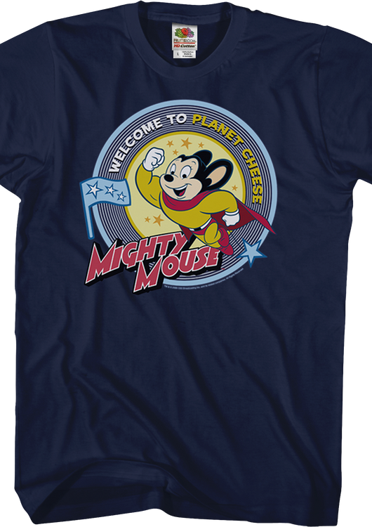 Planet Cheese Mighty Mouse T-Shirt - main product image