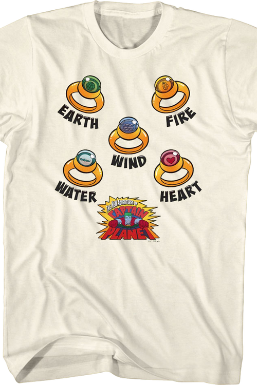 Planeteer Rings Captain Planet T-Shirtmain product image