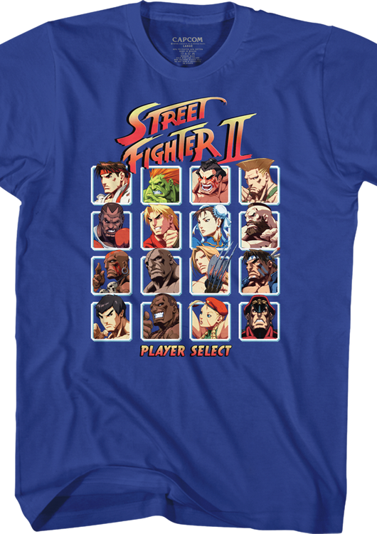 Player Select Street Fighter T-Shirt - main product image