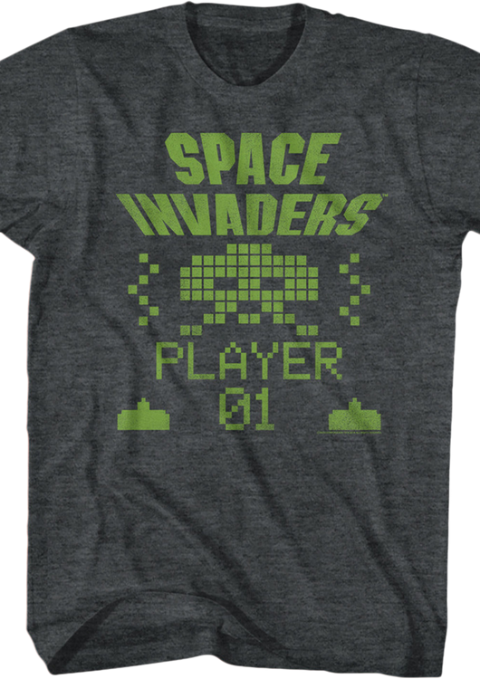 Player Space Invaders T-Shirt - main product image