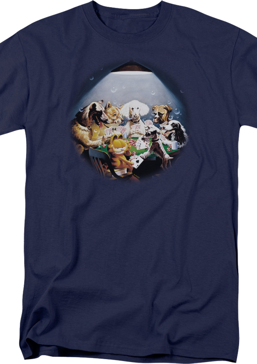 Playing Poker Garfield T-Shirt - main product image