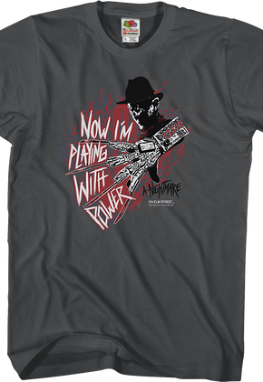 Playing With Power Nightmare On Elm Street T-Shirt